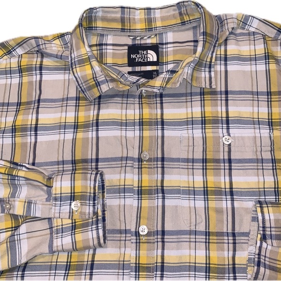 The North Face Men’s Plaid Button Down Collared Lumberjack Shirt Size XL - Picture 3 of 6